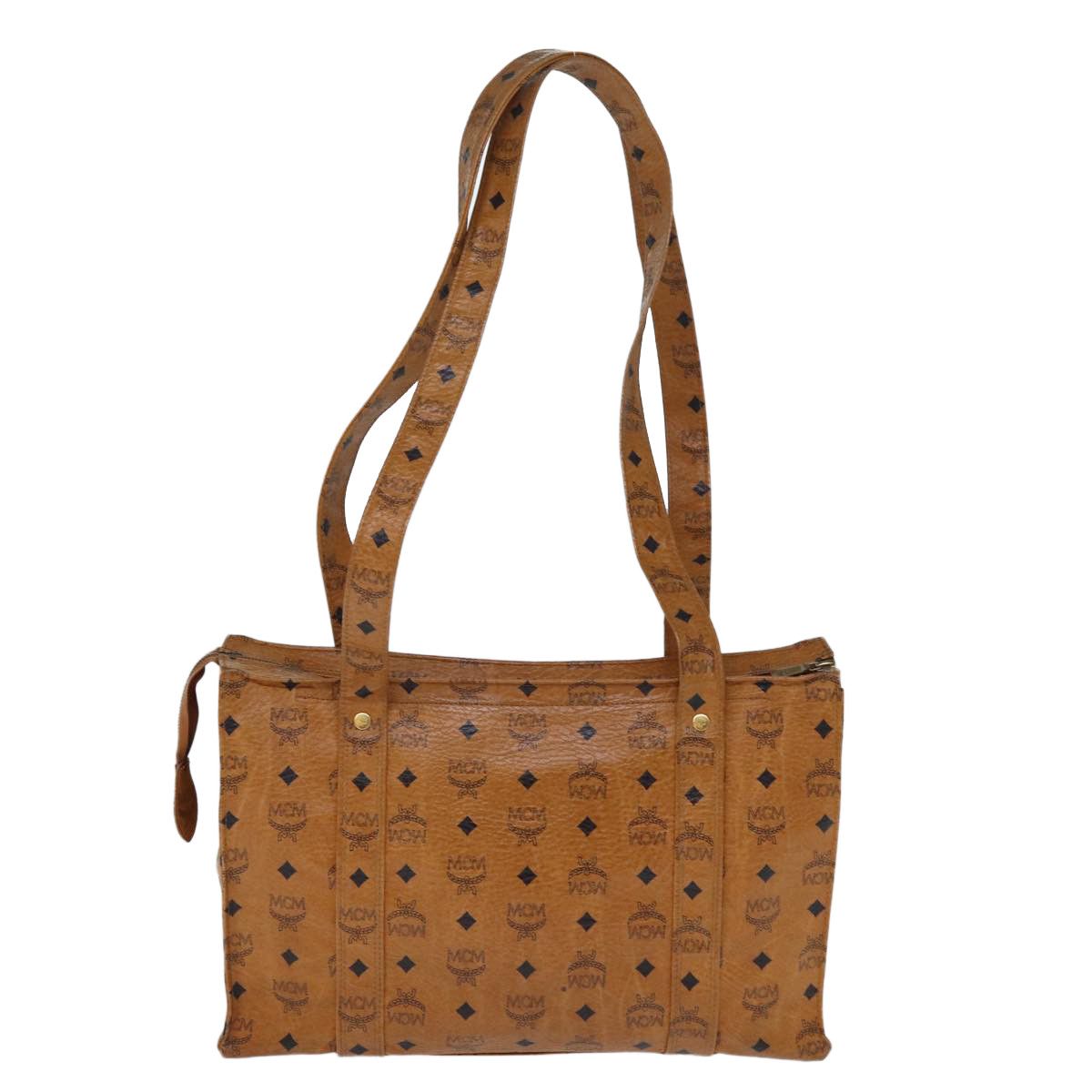 MCM Visetos Brown Canvas Tote Bag (Pre-Owned) Size ONE SIZE - 2 Thumbnail