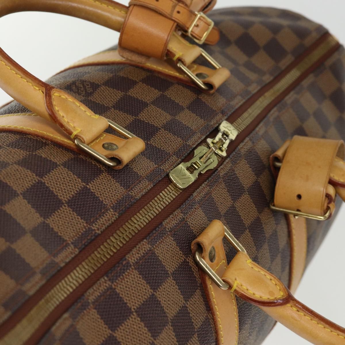 Louis Vuitton Keepall 45 Brown Canvas Travel Bag (Pre-Owned) Size ONE SIZE - 9 Thumbnail