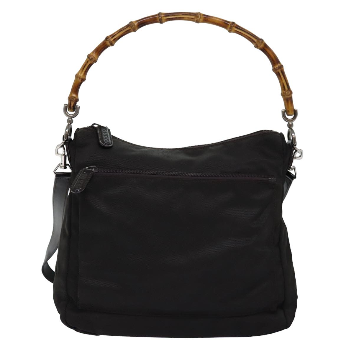 Gucci Bamboo Khaki Synthetic Shoulder Bag (Pre-Owned) Size ONE SIZE - 9 Thumbnail