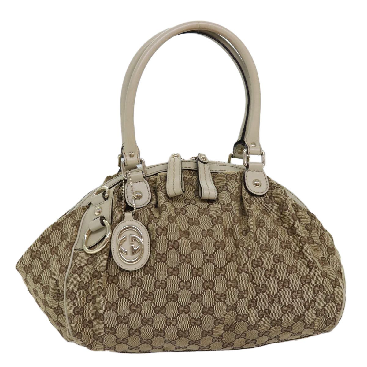Gucci Sukey Beige Canvas Handbag (Pre-Owned) Size ONE SIZE - 13 Thumbnail