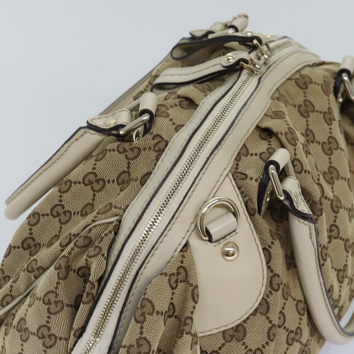 Gucci Sukey Beige Canvas Handbag (Pre-Owned) Size ONE SIZE - 4 Thumbnail