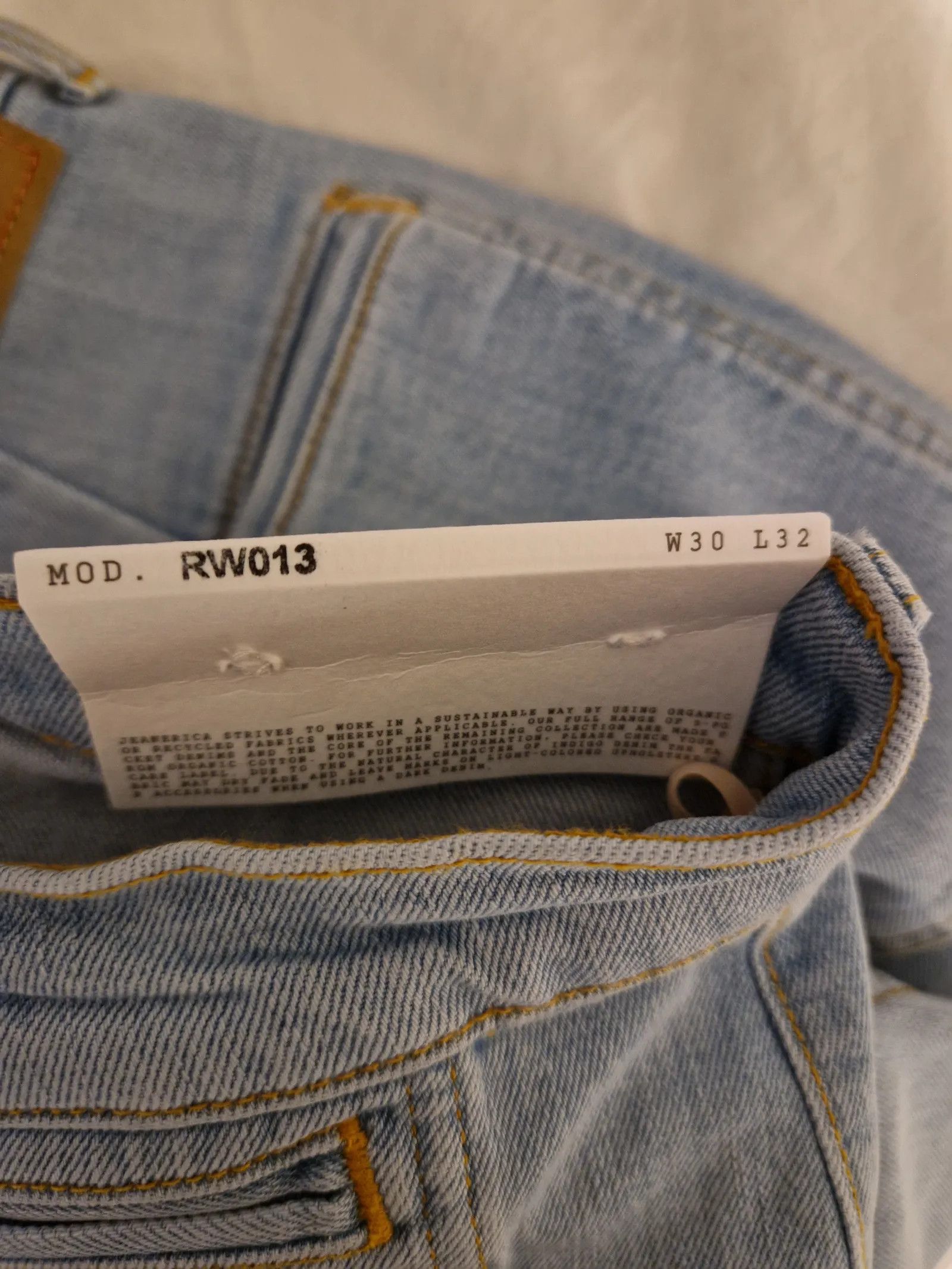 JEANERICA JEANERICA Roma färg Moda blue Jeans Size 30" / US 8 / IT 44 - 4 Thumbnail