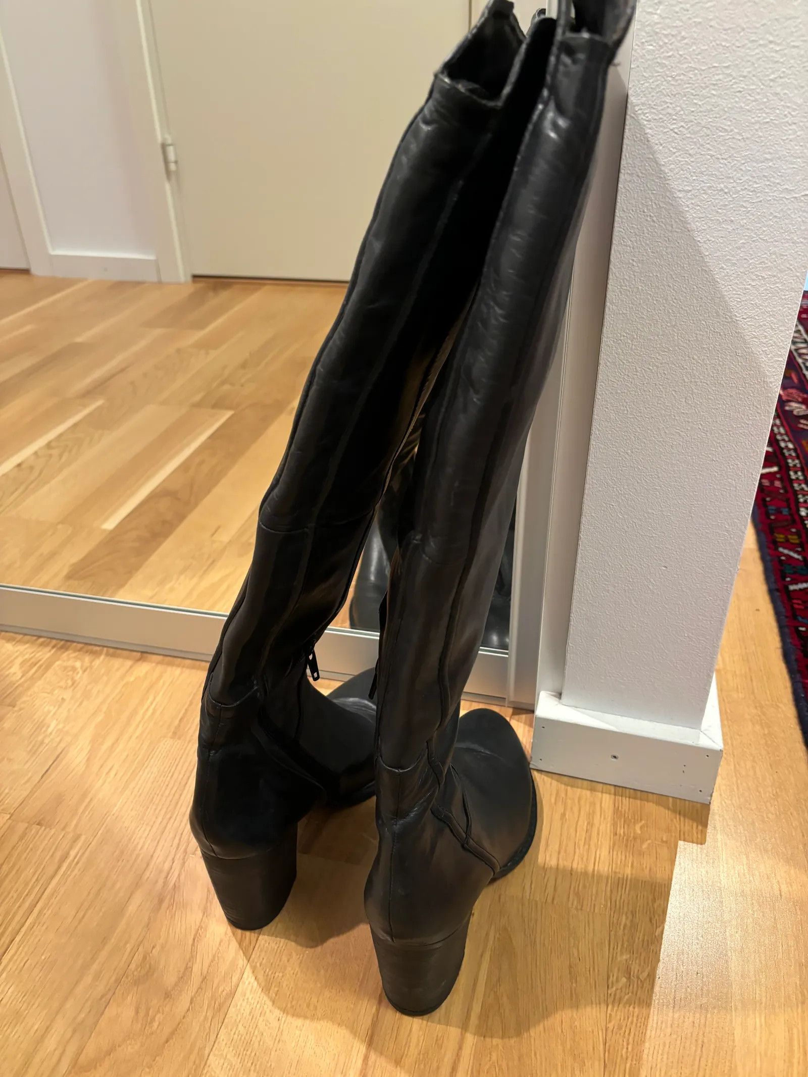 BP. BP Zone Knähöga läderstövlar Winter Boots Size US 8 / IT 38 - 4 Thumbnail
