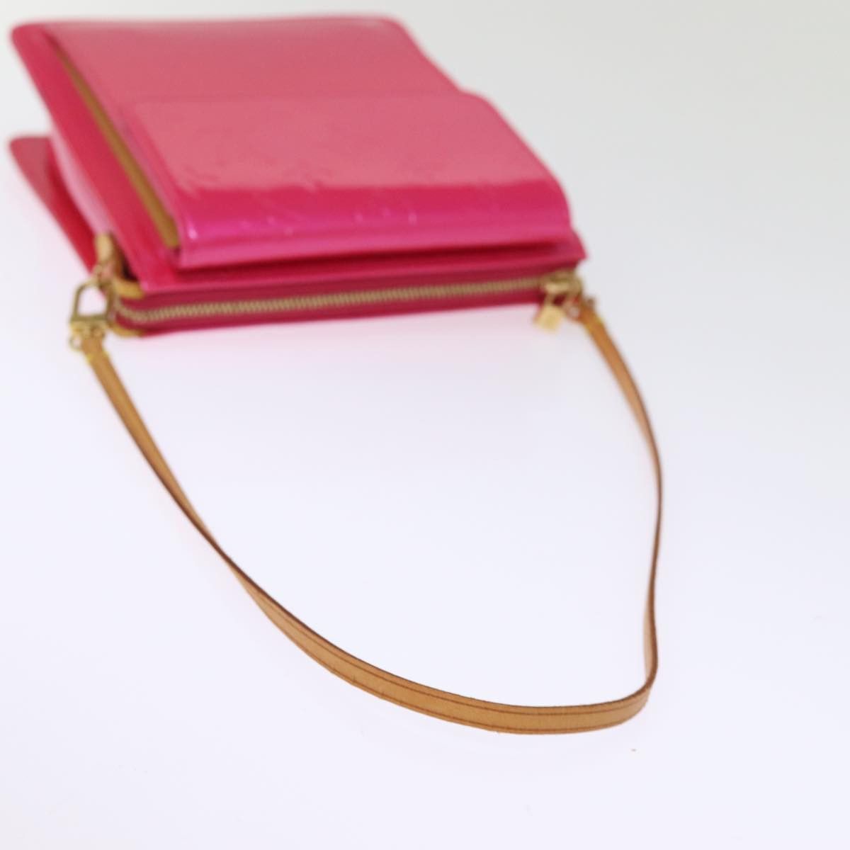 Louis Vuitton Mott Pink Patent Leather Clutch Bag (Pre-Owned) Size ONE SIZE - 4 Thumbnail