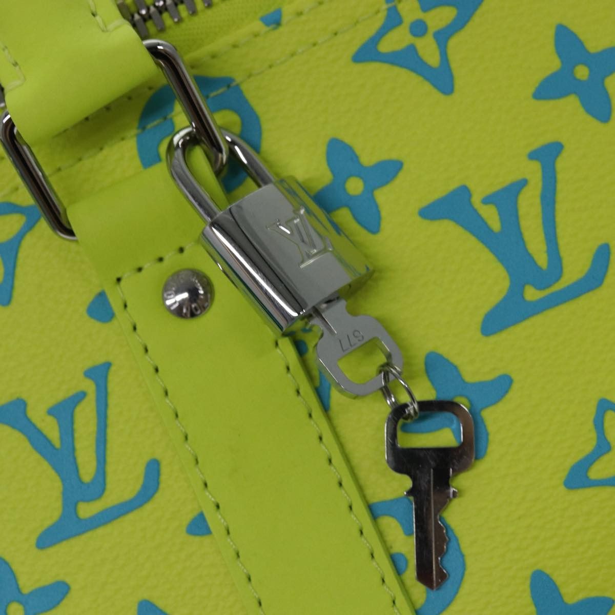 Louis Vuitton Keepall Bandouliere 50 Yellow Canvas Travel Bag (Pre-Owned) Size ONE SIZE - 6 Thumbnail
