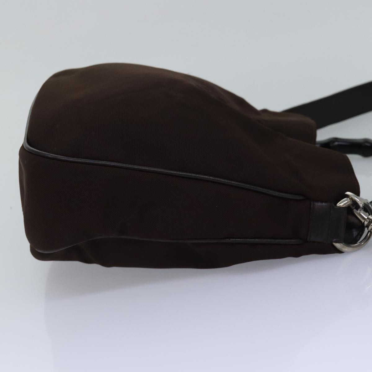 Gucci Bamboo Brown Canvas Handbag (Pre-Owned) Size ONE SIZE - 13 Thumbnail