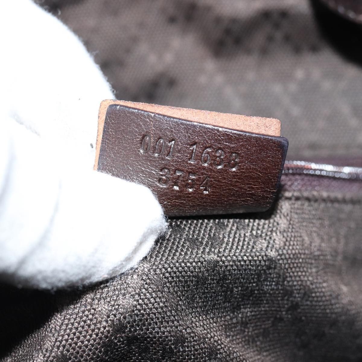 Gucci Bamboo Brown Canvas Handbag (Pre-Owned) Size ONE SIZE - 6 Thumbnail