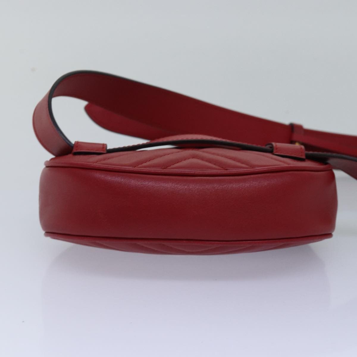 Gucci Gg Marmont Burgundy Leather Shoulder Bag (Pre-Owned) Size ONE SIZE - 3 Thumbnail