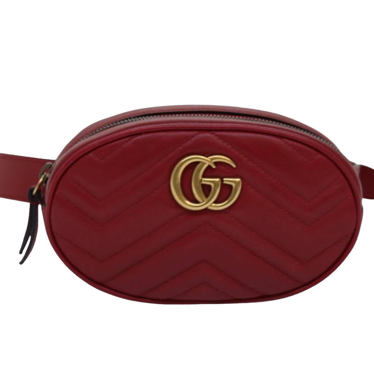 Gucci Gg Marmont Burgundy Leather Shoulder Bag (Pre-Owned) Size ONE SIZE - 12 Thumbnail