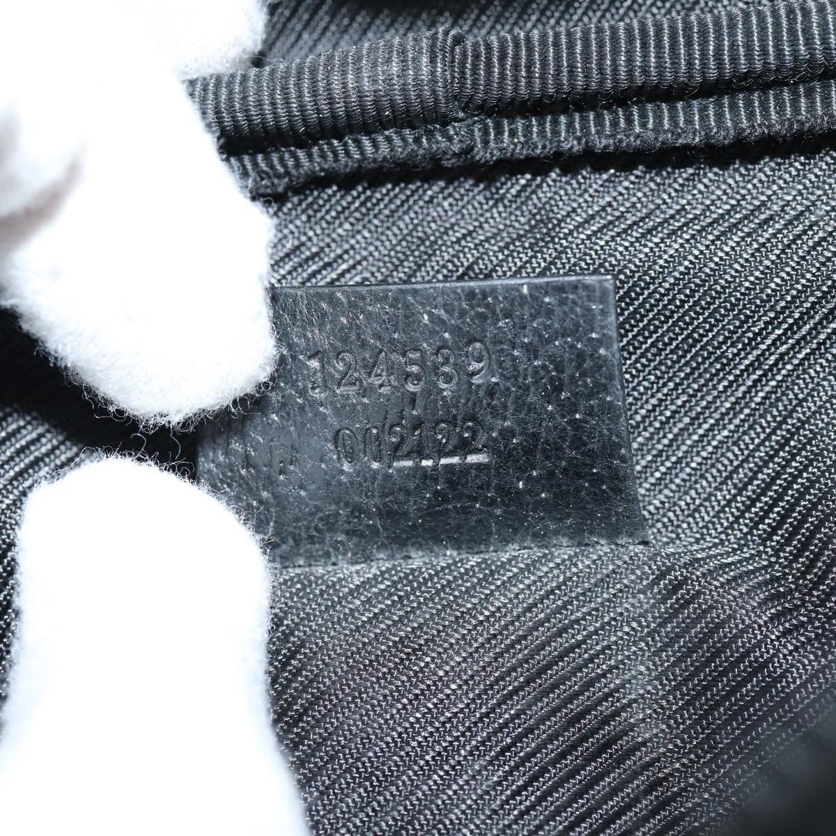Gucci Vanity Black Canvas Clutch Bag (Pre-Owned) Size ONE SIZE - 6 Thumbnail