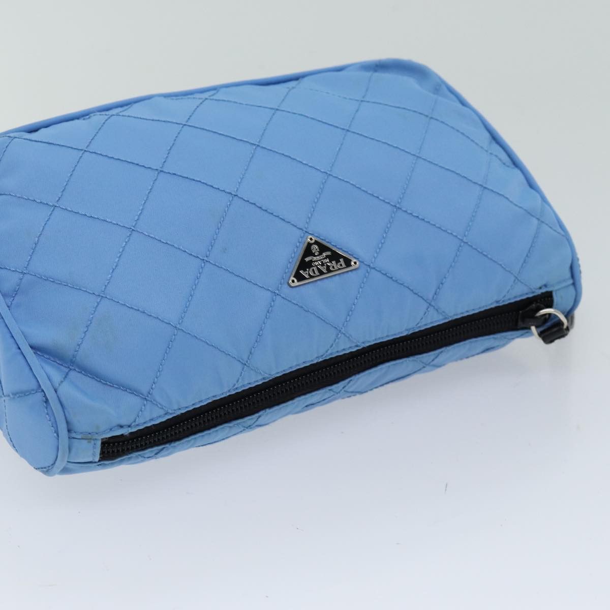 Prada Blue Synthetic Clutch Bag (Pre-Owned) Size ONE SIZE - 4 Thumbnail