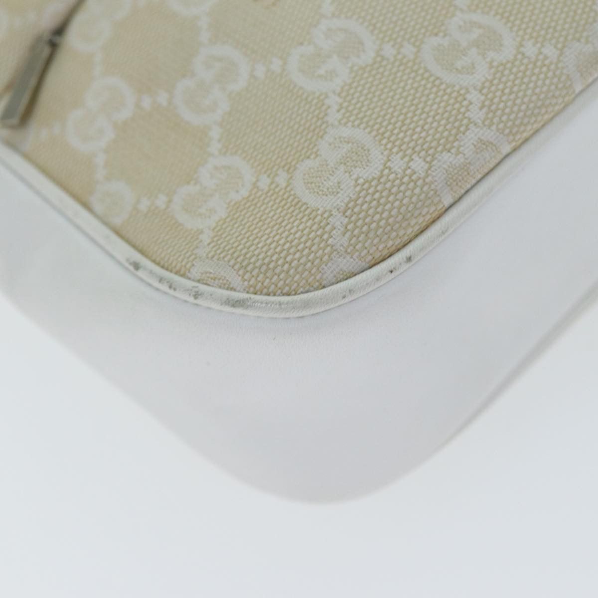 Gucci Bamboo White Canvas Handbag (Pre-Owned) Size ONE SIZE - 11 Thumbnail