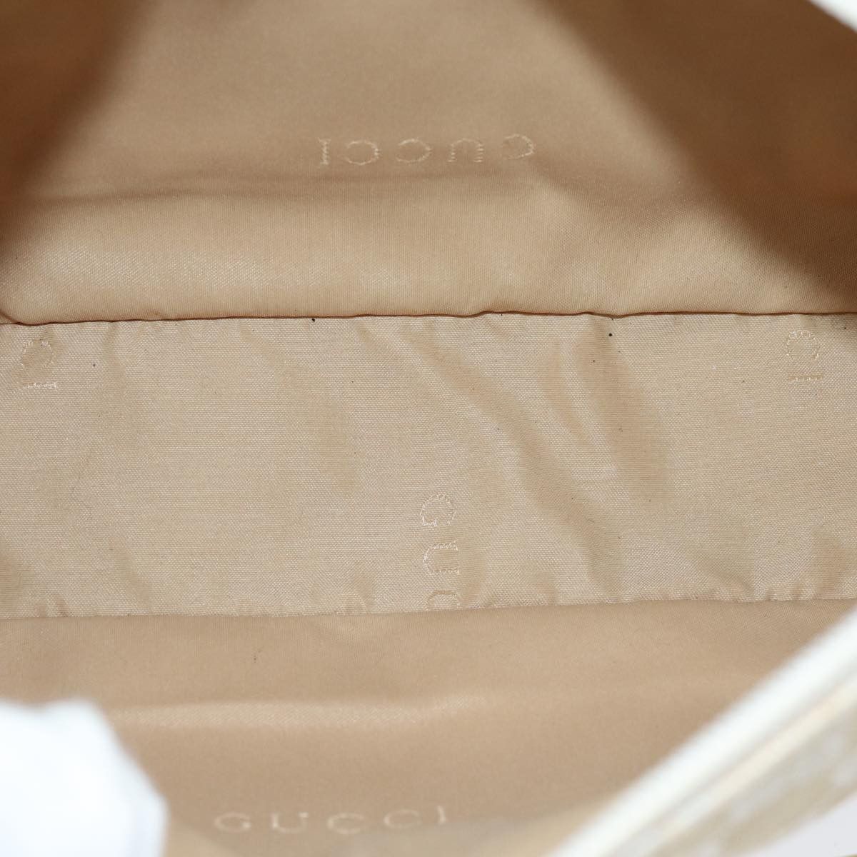 Gucci Bamboo White Canvas Handbag (Pre-Owned) Size ONE SIZE - 5 Thumbnail