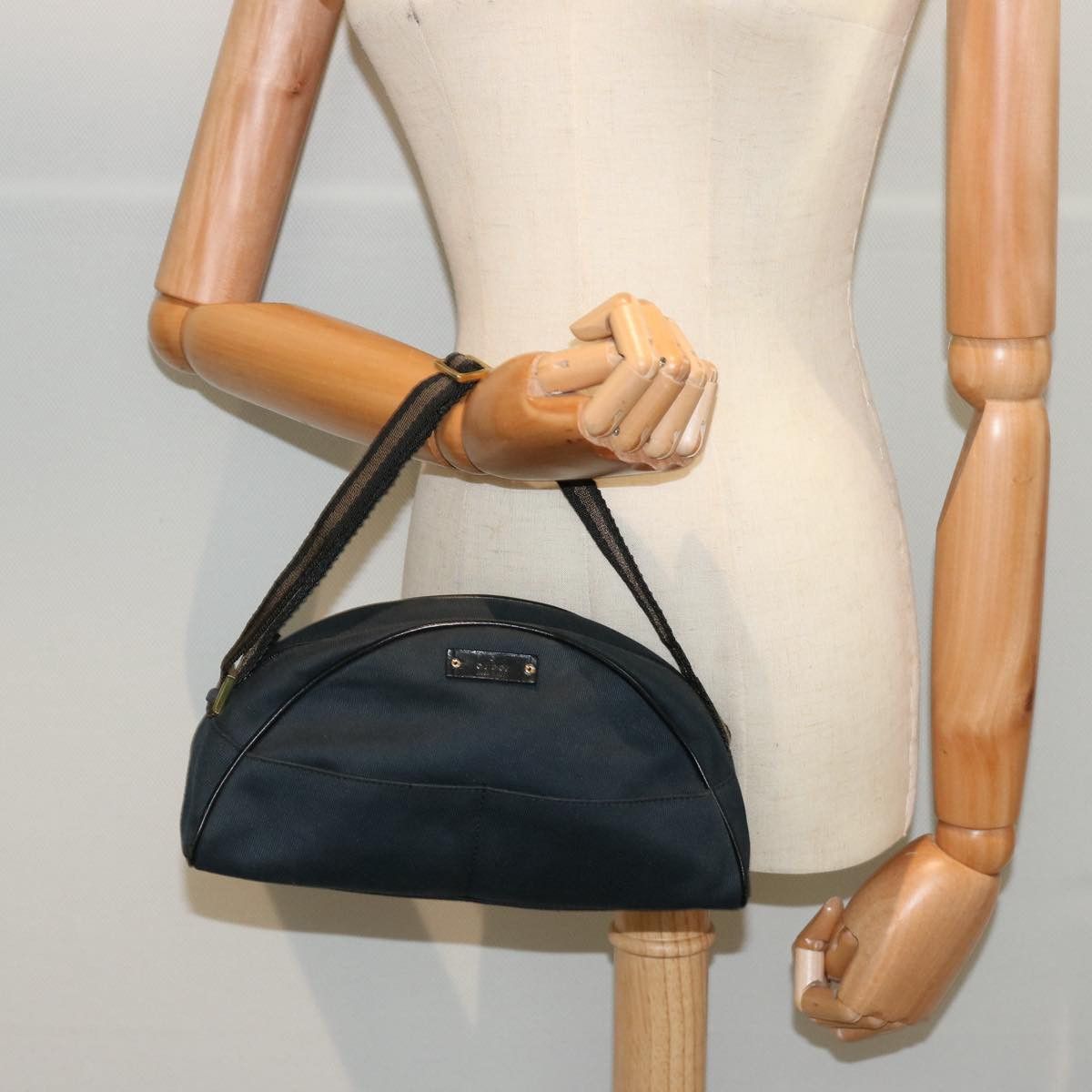 Gucci Gg Canvas Navy Canvas Handbag (Pre-Owned) Size ONE SIZE - 7 Thumbnail