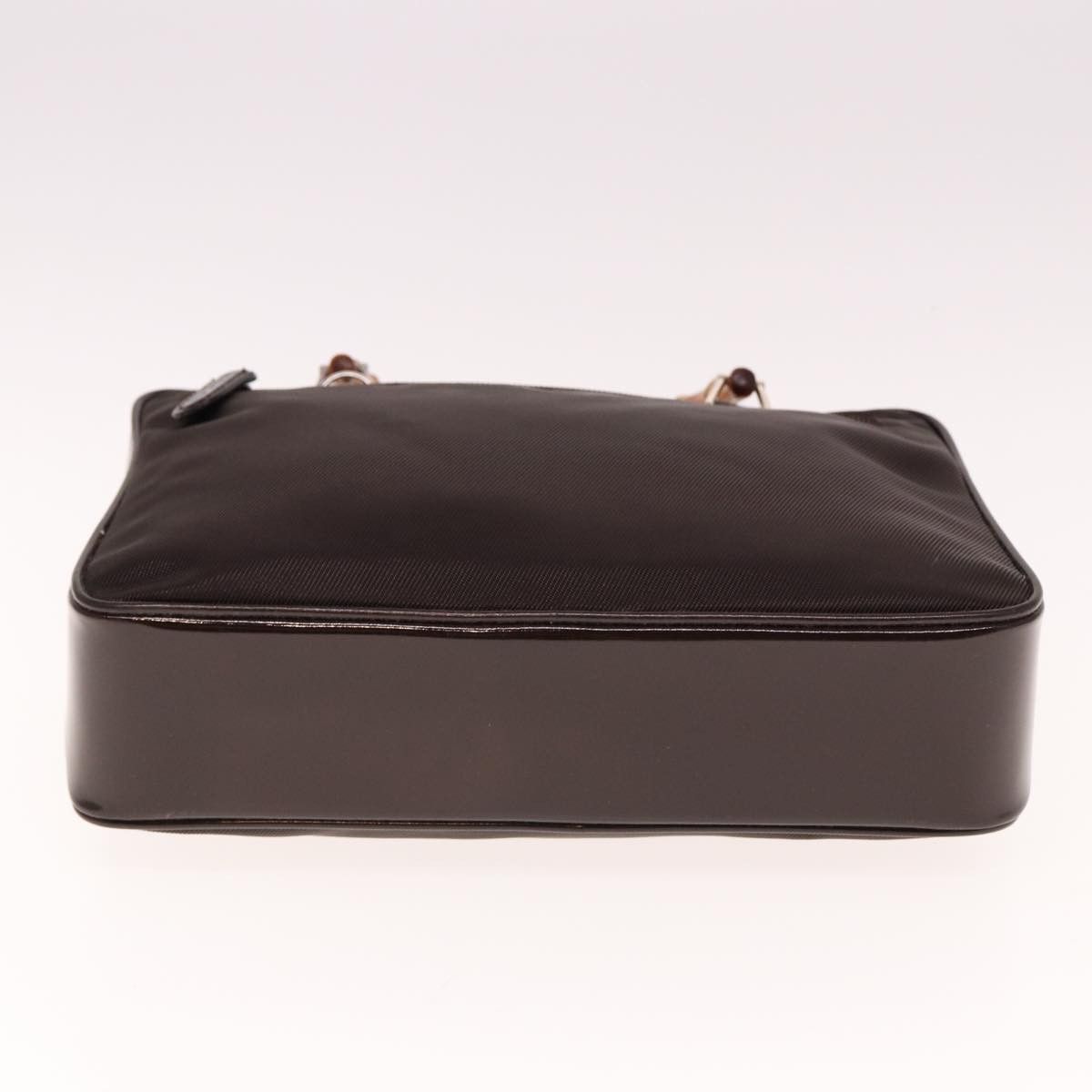 Gucci Bamboo Brown Canvas Handbag (Pre-Owned) Size ONE SIZE - 3 Thumbnail