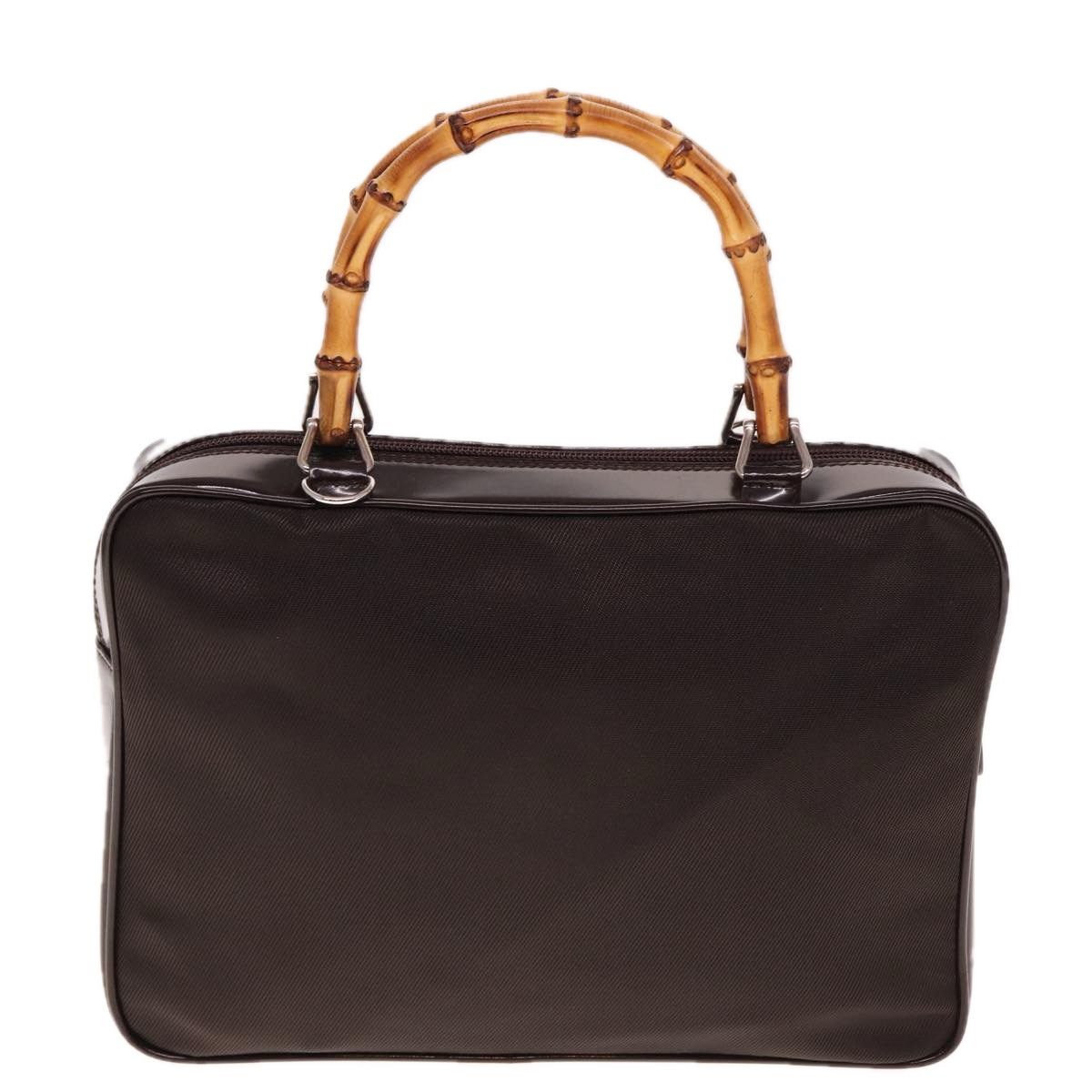 Gucci Bamboo Brown Canvas Handbag (Pre-Owned) Size ONE SIZE - 2 Thumbnail