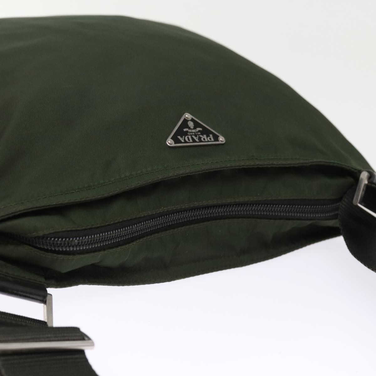 Prada Tessuto Khaki Synthetic Shoulder Bag (Pre-Owned) Size ONE SIZE - 10 Thumbnail