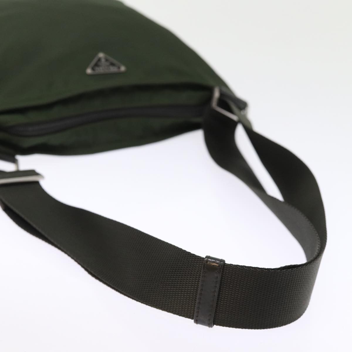 Prada Tessuto Khaki Synthetic Shoulder Bag (Pre-Owned) Size ONE SIZE - 11 Thumbnail
