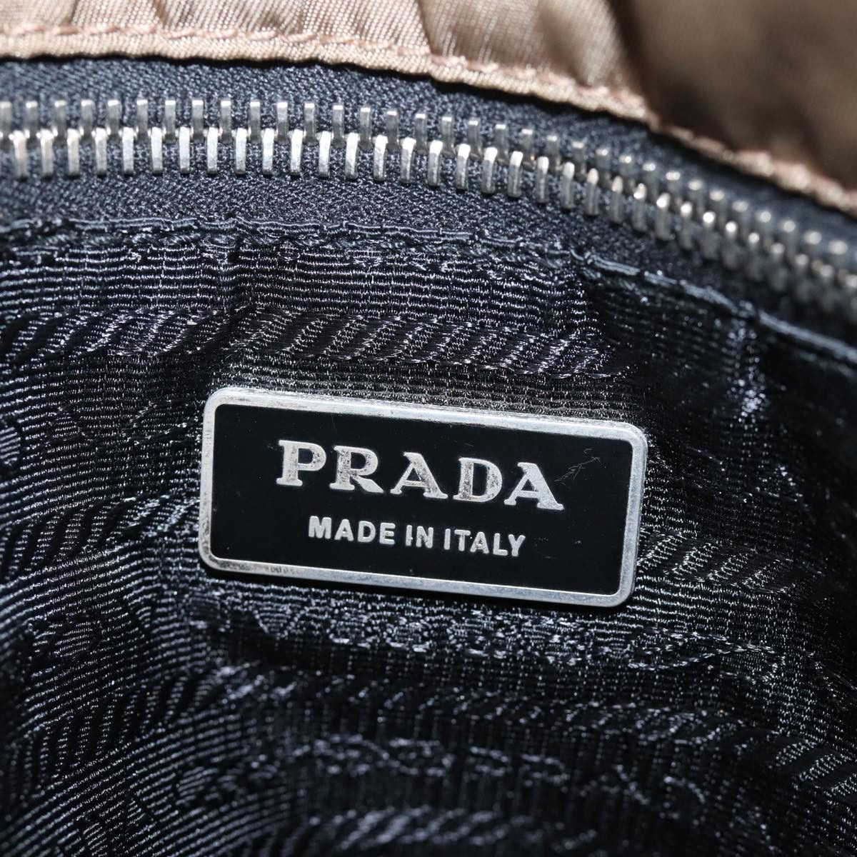 Prada Tessuto Brown Synthetic Shoulder Bag (Pre-Owned) Size ONE SIZE - 8 Thumbnail