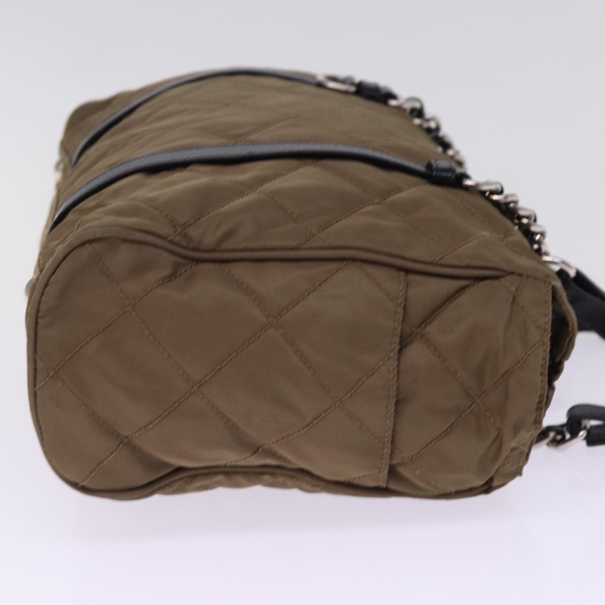 Prada Tessuto Brown Synthetic Shoulder Bag (Pre-Owned) Size ONE SIZE - 11 Thumbnail