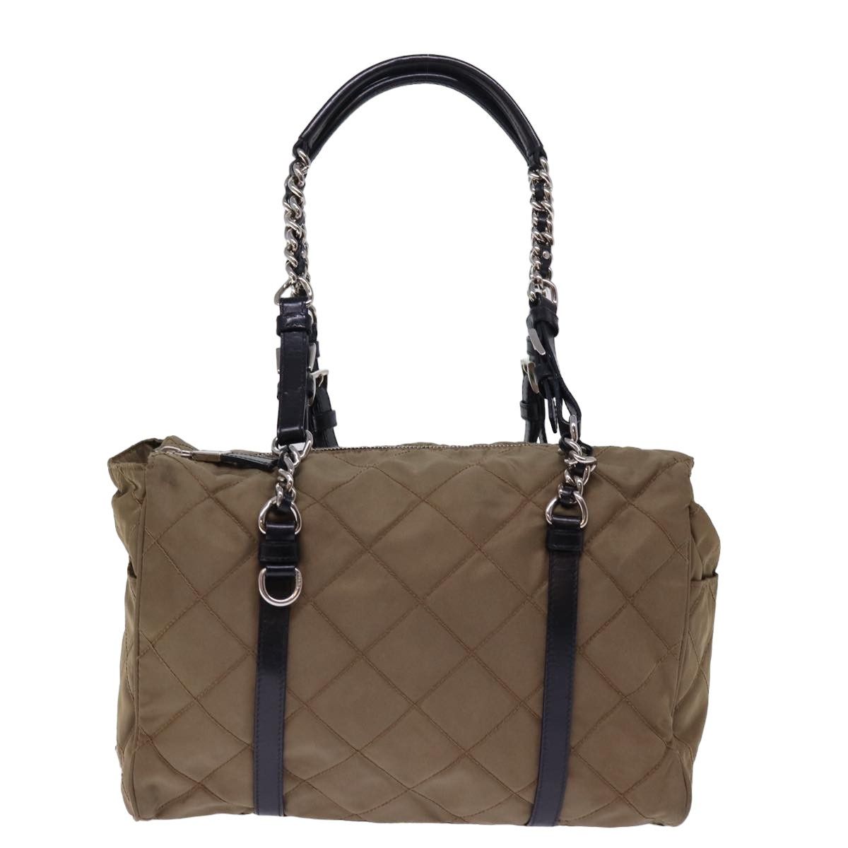 Prada Tessuto Brown Synthetic Shoulder Bag (Pre-Owned) Size ONE SIZE - 2 Thumbnail