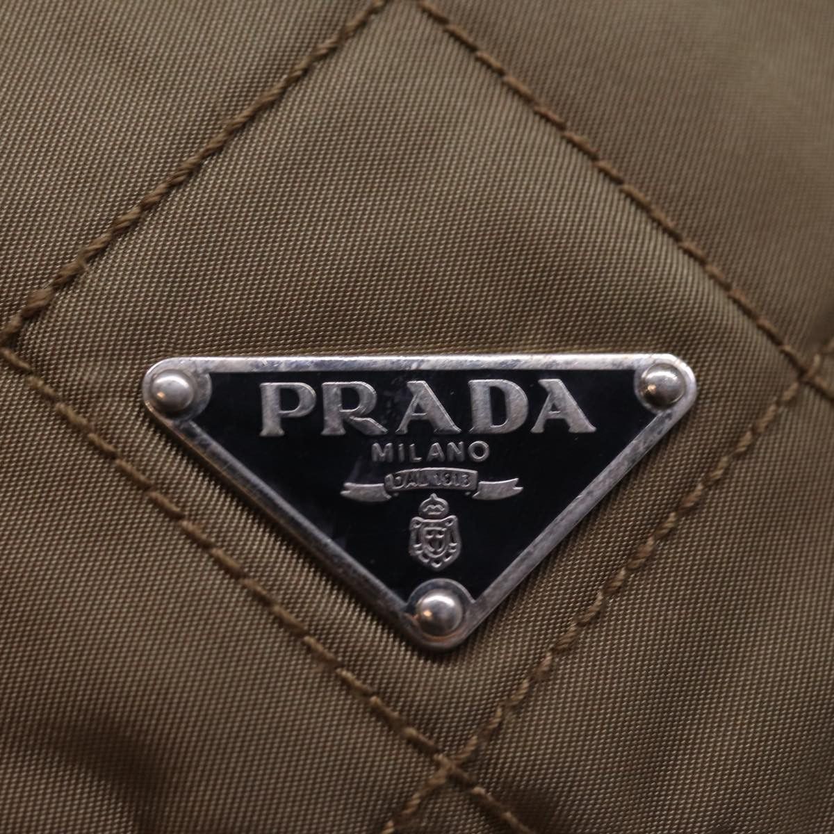Prada Tessuto Brown Synthetic Shoulder Bag (Pre-Owned) Size ONE SIZE - 9 Thumbnail