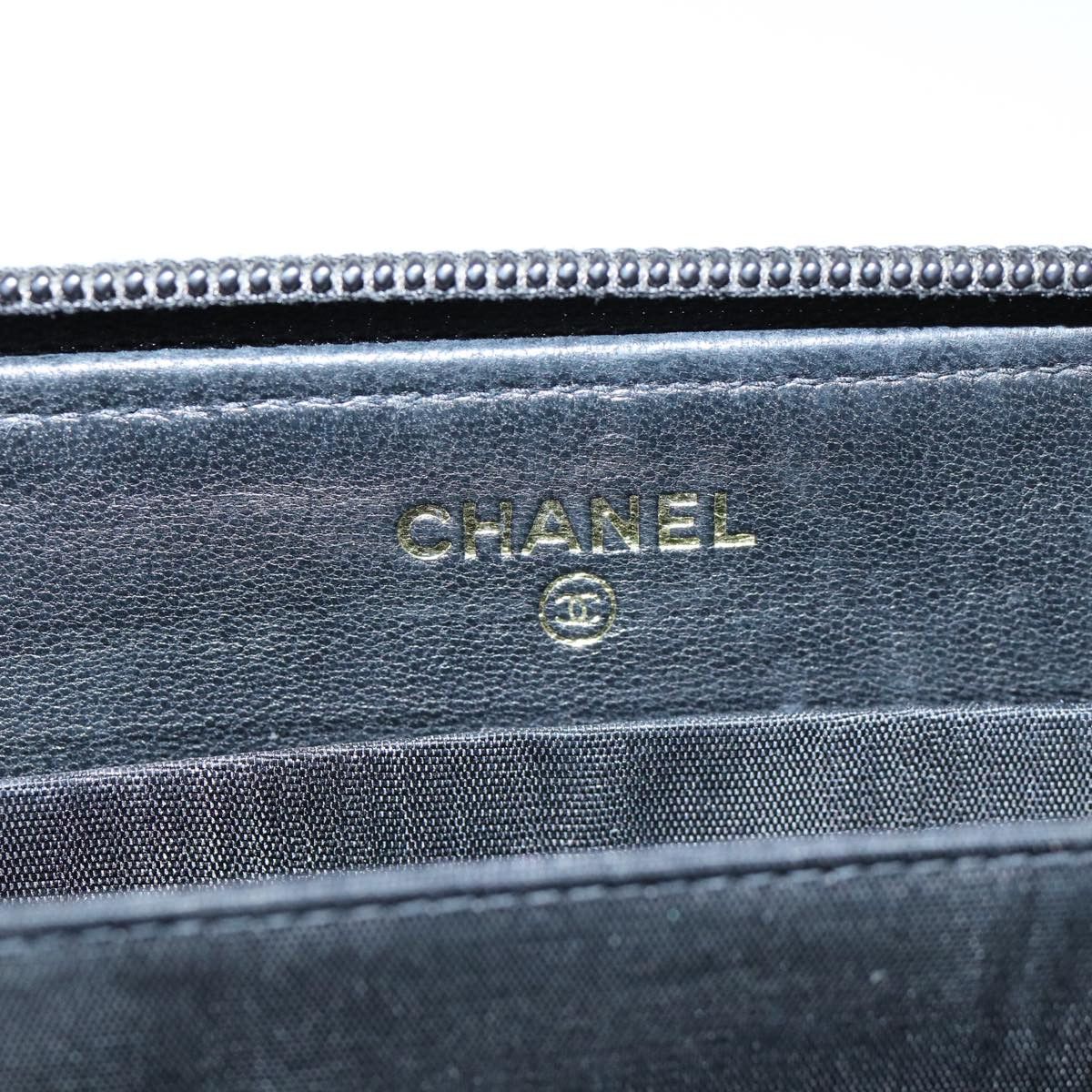 Chanel Logo Cc Black Leather Wallet (Pre-Owned) Size ONE SIZE - 8 Thumbnail