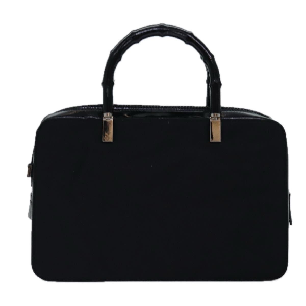 Gucci Bamboo Black Canvas Handbag (Pre-Owned) Size ONE SIZE - 2 Thumbnail