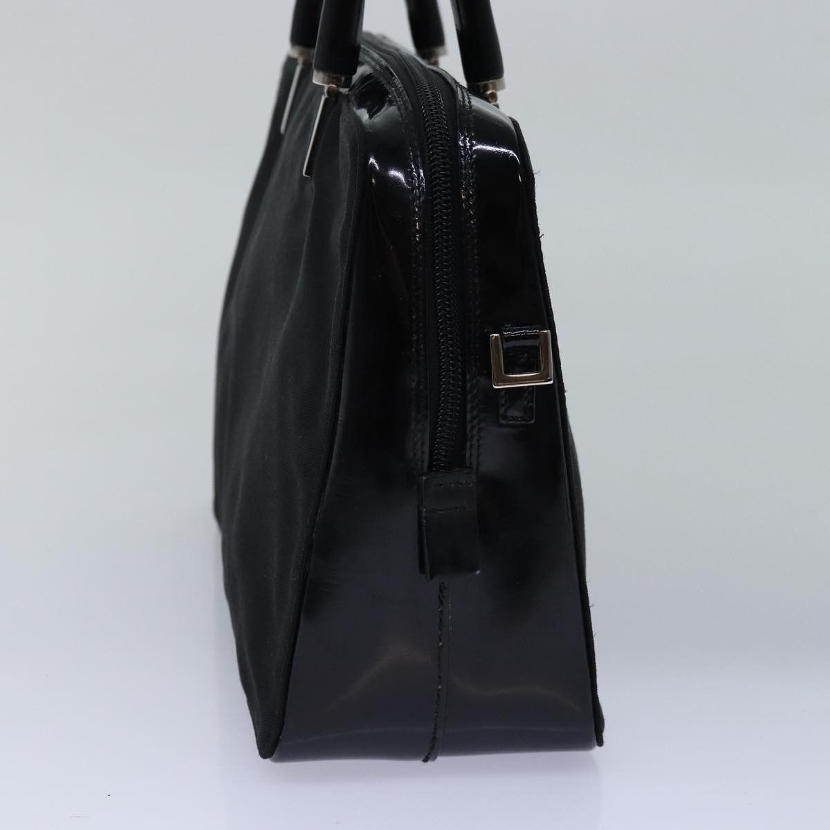 Gucci Bamboo Black Canvas Handbag (Pre-Owned) Size ONE SIZE - 12 Thumbnail