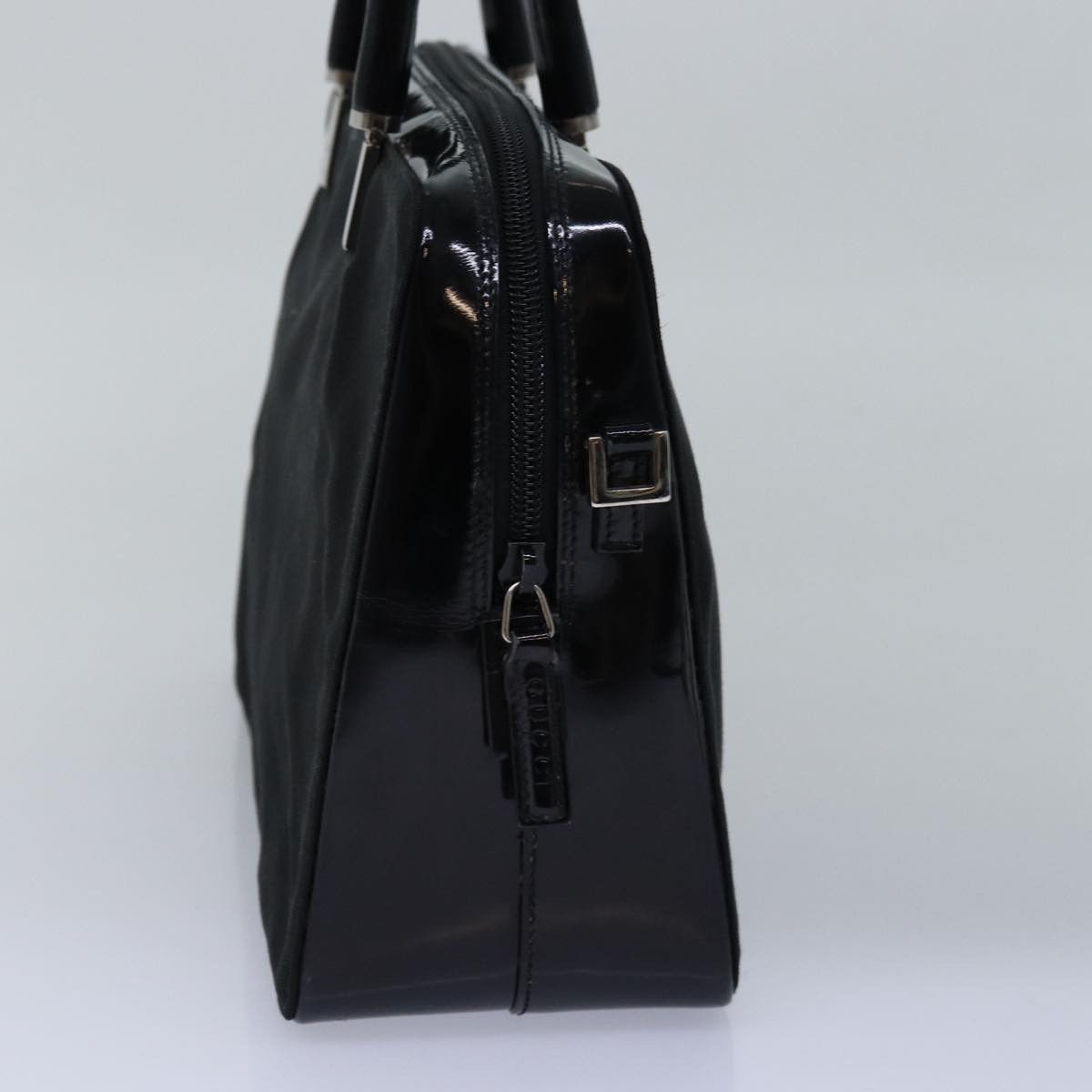 Gucci Bamboo Black Canvas Handbag (Pre-Owned) Size ONE SIZE - 11 Thumbnail