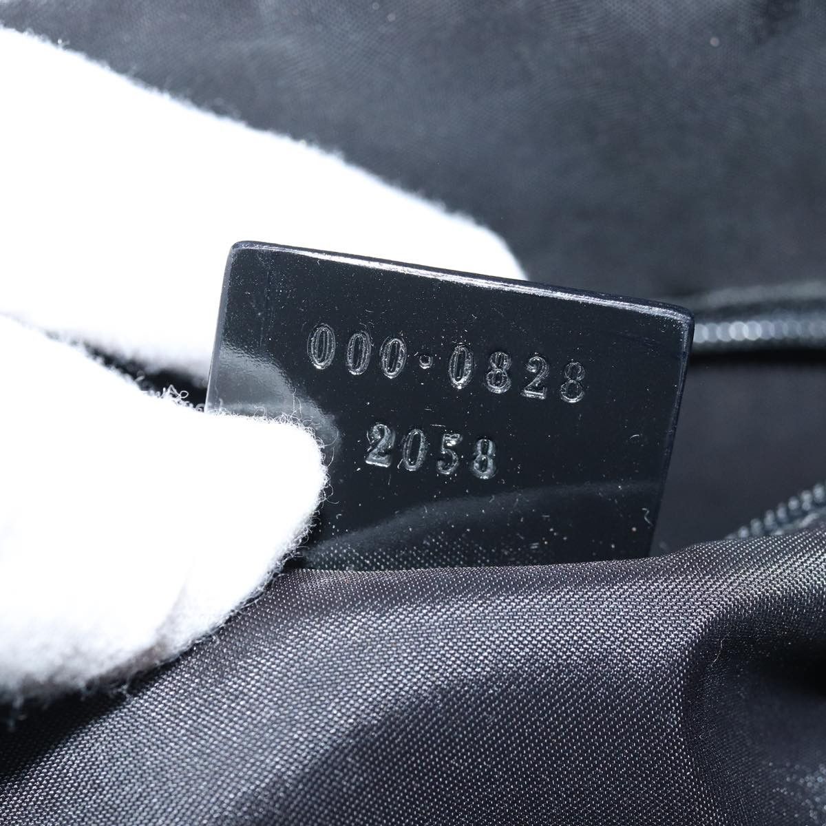 Gucci Bamboo Black Canvas Handbag (Pre-Owned) Size ONE SIZE - 6 Thumbnail