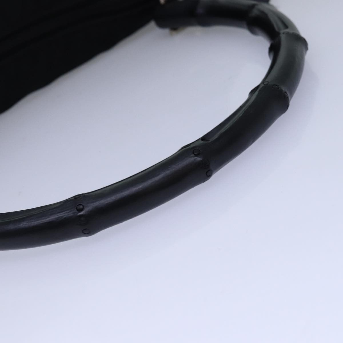 Gucci Bamboo Black Synthetic Shoulder Bag (Pre-Owned) Size ONE SIZE - 8 Thumbnail