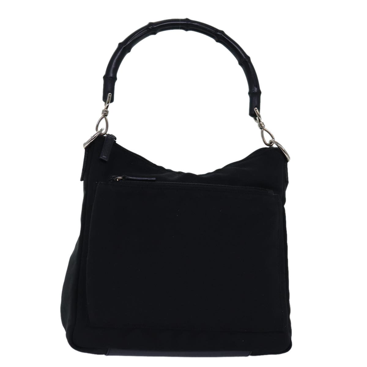 Gucci Bamboo Black Synthetic Shoulder Bag (Pre-Owned) Size ONE SIZE - 2 Thumbnail