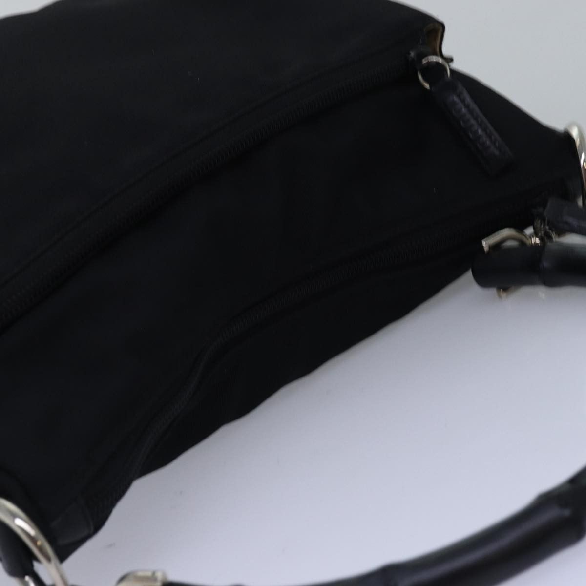 Gucci Bamboo Black Synthetic Shoulder Bag (Pre-Owned) Size ONE SIZE - 6 Thumbnail