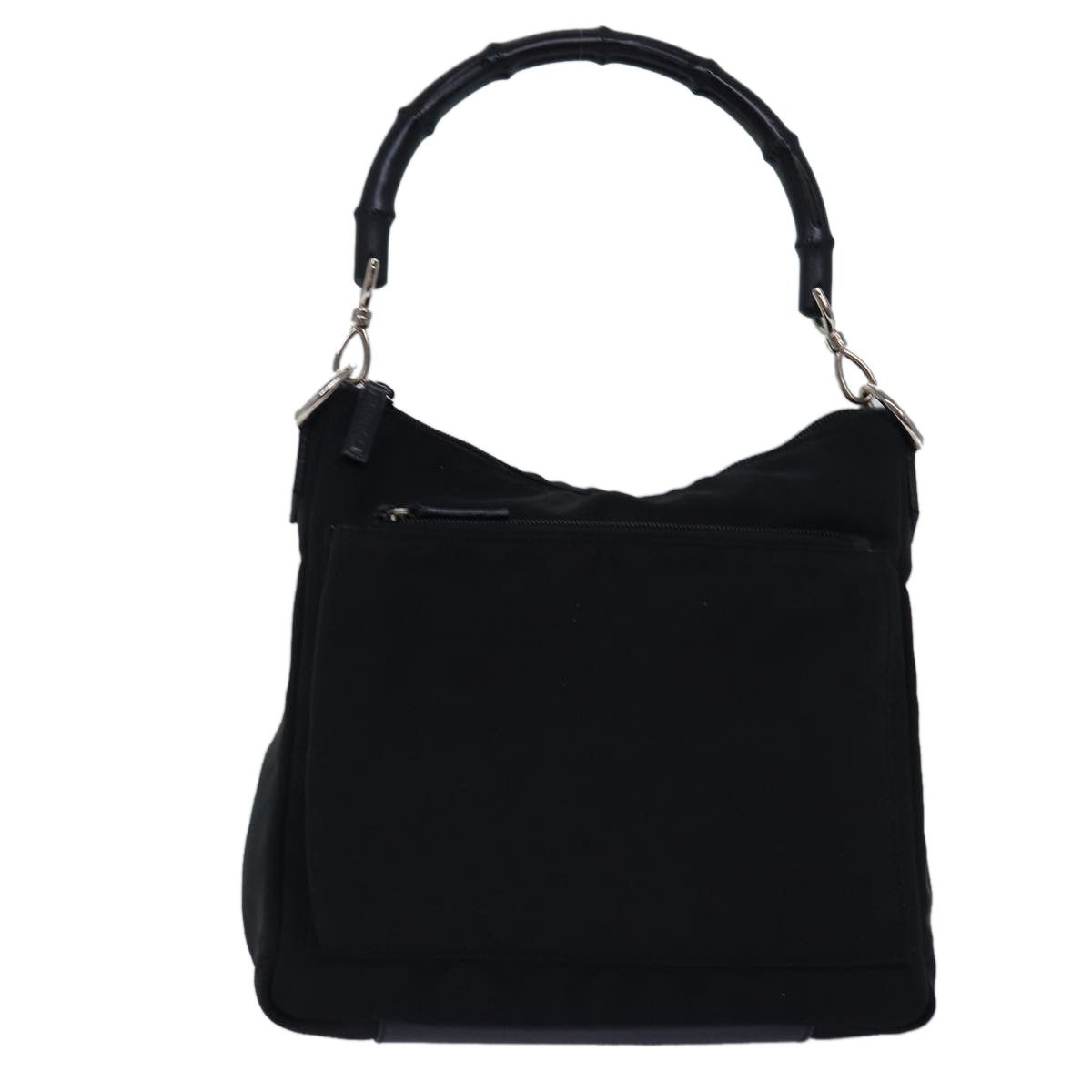 Gucci Bamboo Black Synthetic Shoulder Bag (Pre-Owned) Size ONE SIZE - 5 Thumbnail
