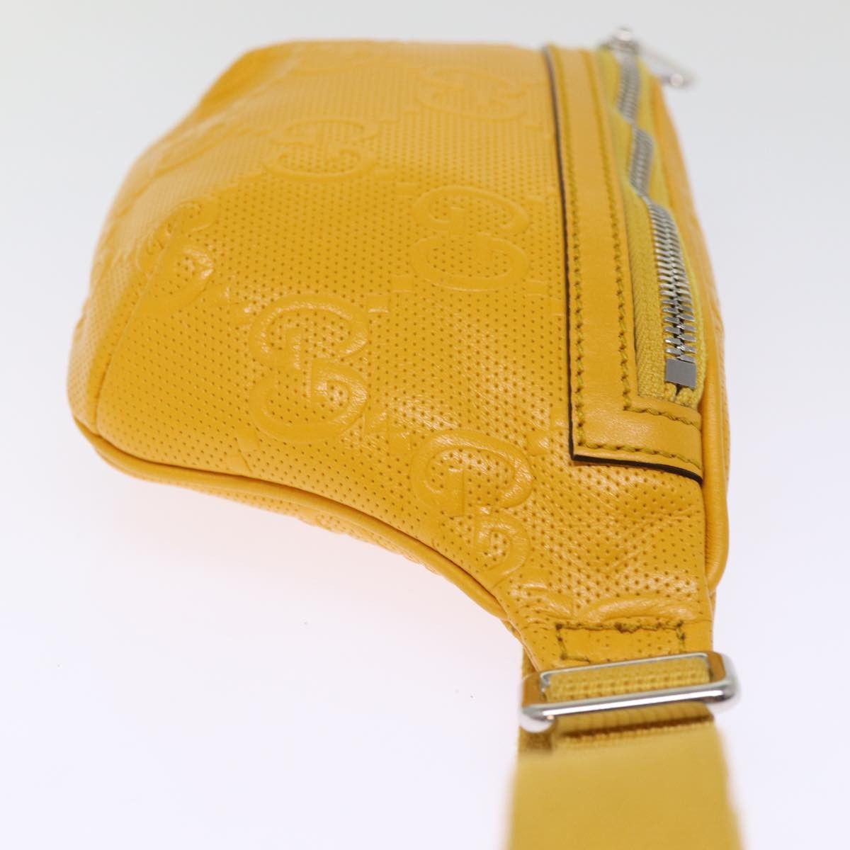 Gucci Gg Jumbo Yellow Leather Shoulder Bag (Pre-Owned) Size ONE SIZE - 11 Thumbnail