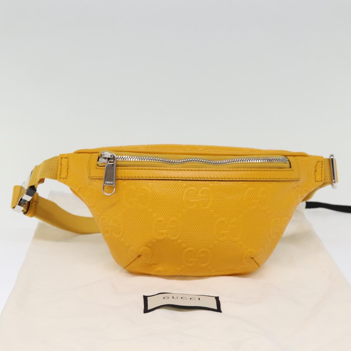 Gucci Gg Jumbo Yellow Leather Shoulder Bag (Pre-Owned) Size ONE SIZE - 9 Thumbnail