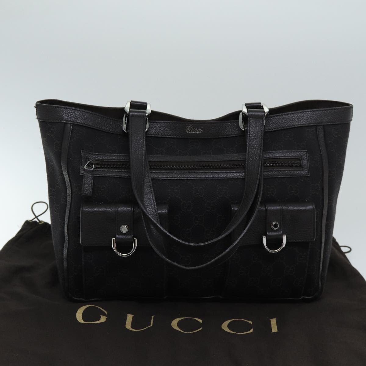 Gucci Abbey Brown Canvas Tote Bag (Pre-Owned) Size ONE SIZE - 8 Thumbnail