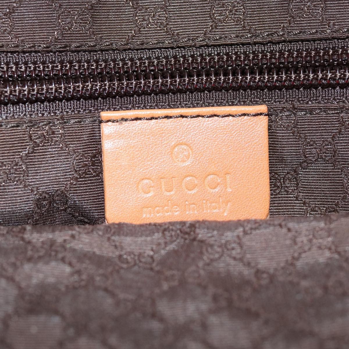 Gucci -- Brown Canvas Tote Bag (Pre-Owned) Size ONE SIZE - 7 Thumbnail