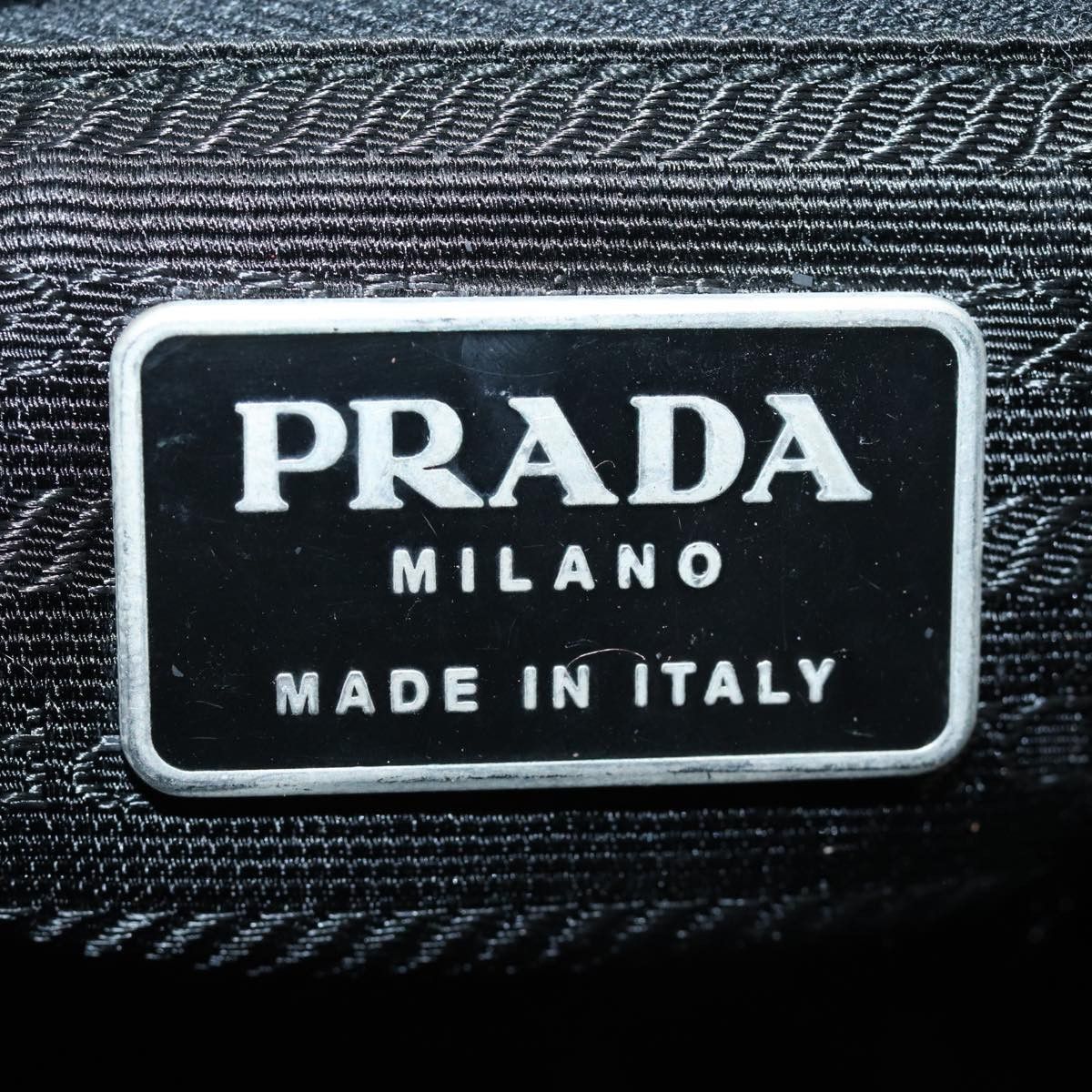 Prada Tessuto Black Synthetic Shoulder Bag (Pre-Owned) Size ONE SIZE - 9 Thumbnail