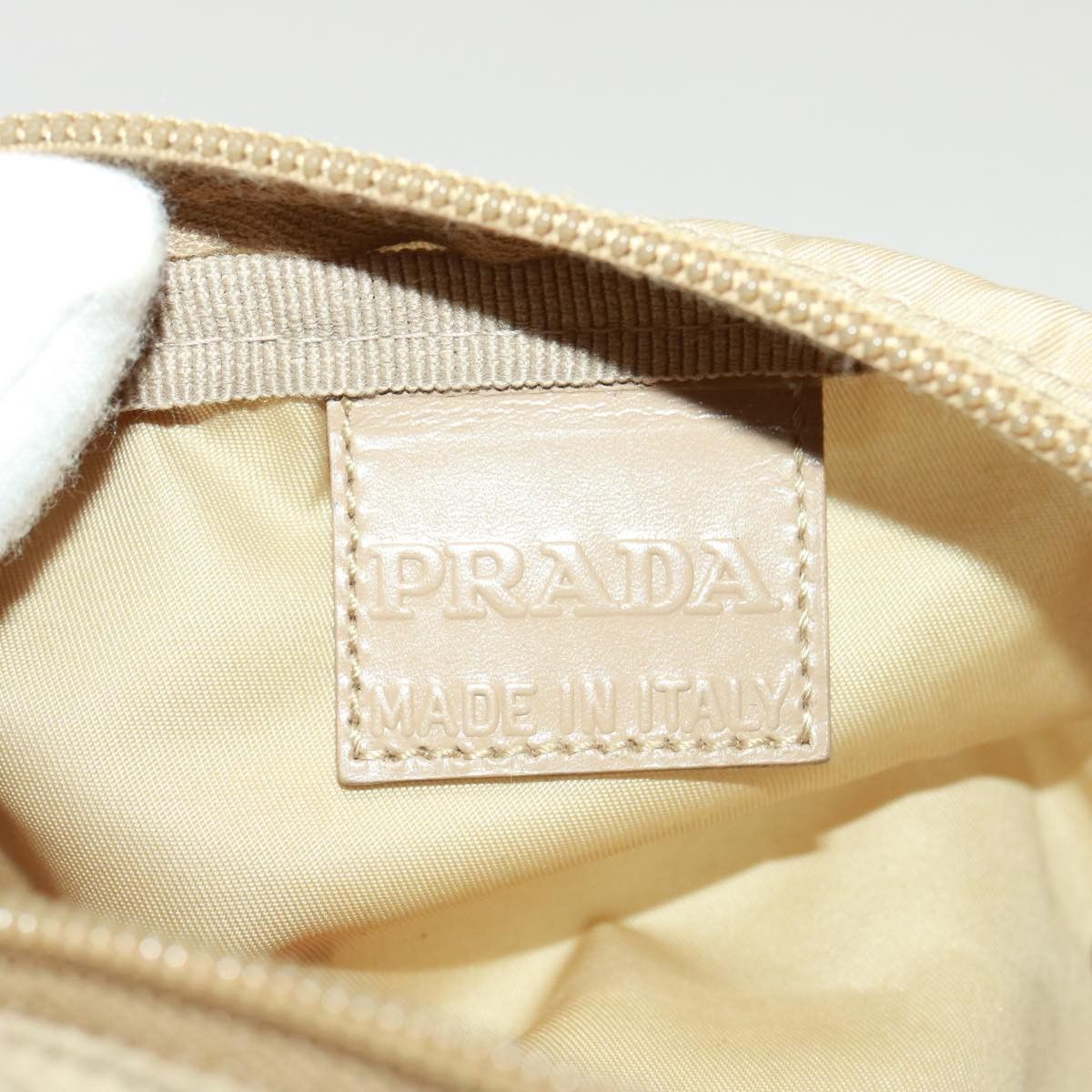 Prada Tessuto Beige Synthetic Clutch Bag (Pre-Owned) Size ONE SIZE - 7 Thumbnail