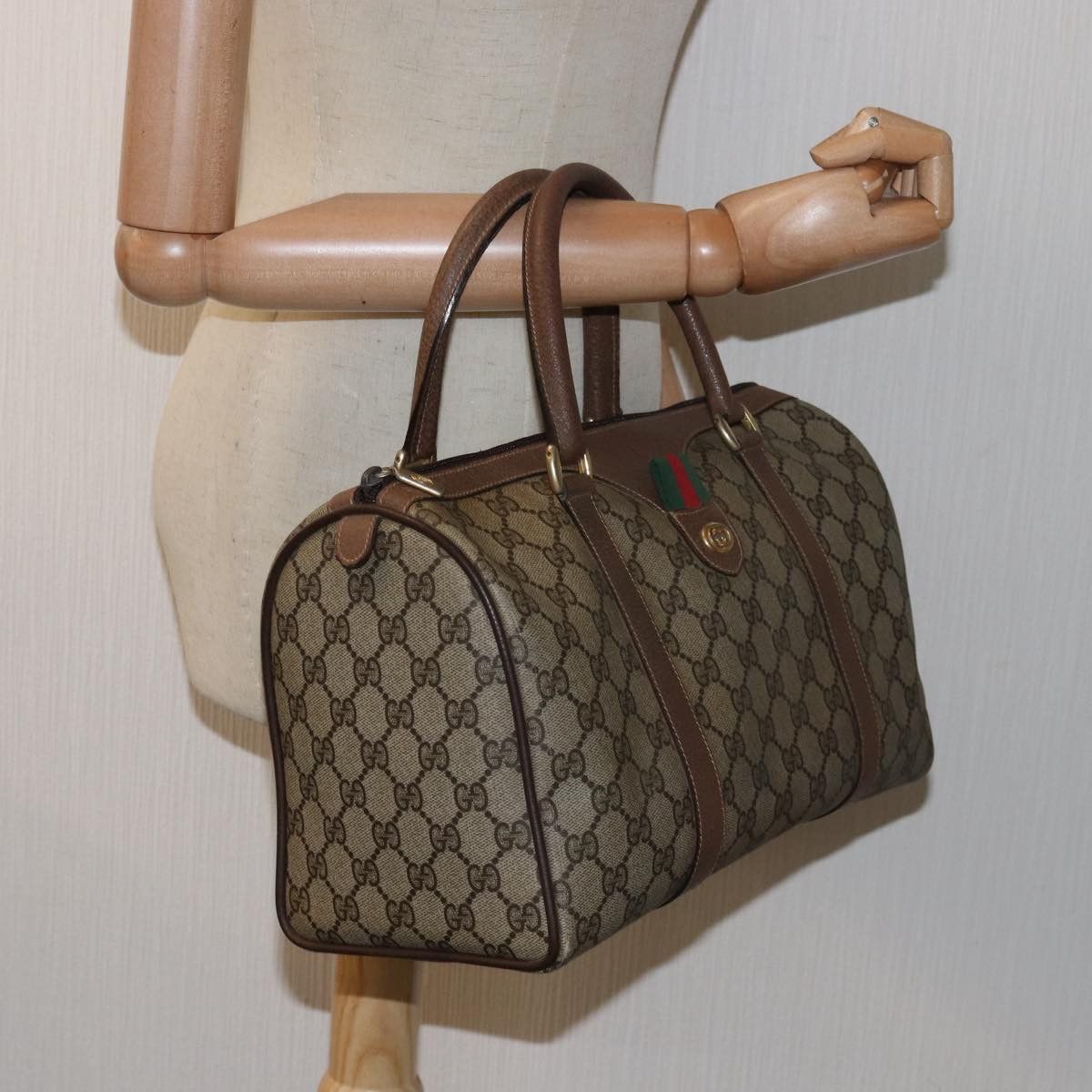 Gucci Gg Canvas Beige Canvas Handbag (Pre-Owned) Size ONE SIZE - 7 Thumbnail