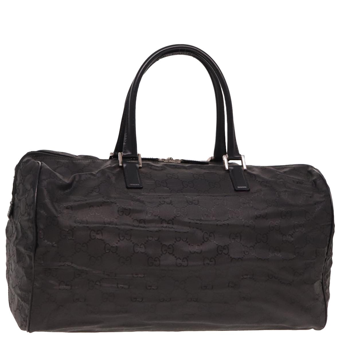 Gucci Gg Pattern Black Synthetic Travel Bag (Pre-Owned) Size ONE SIZE - 11 Thumbnail
