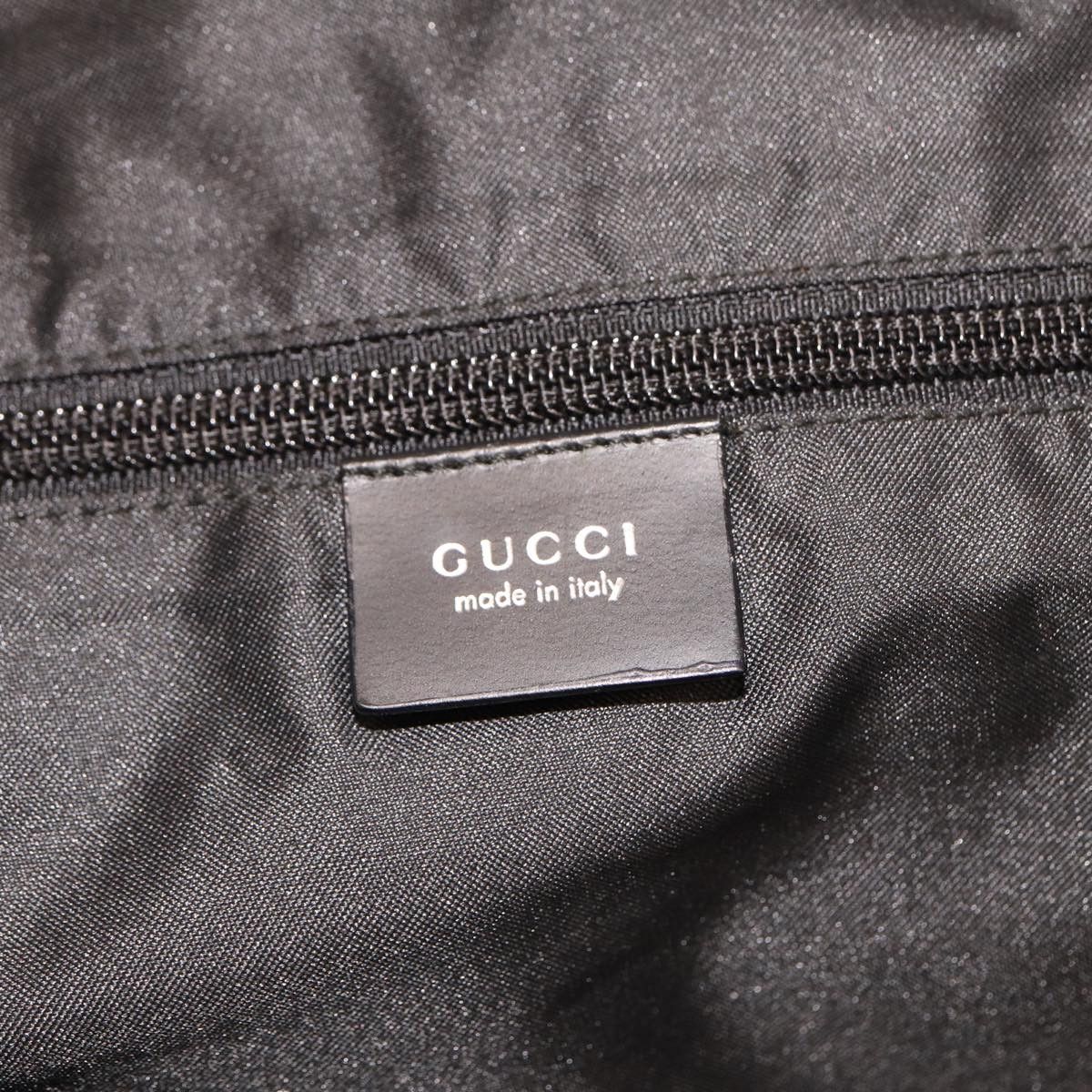 Gucci Gg Pattern Black Synthetic Travel Bag (Pre-Owned) Size ONE SIZE - 8 Thumbnail
