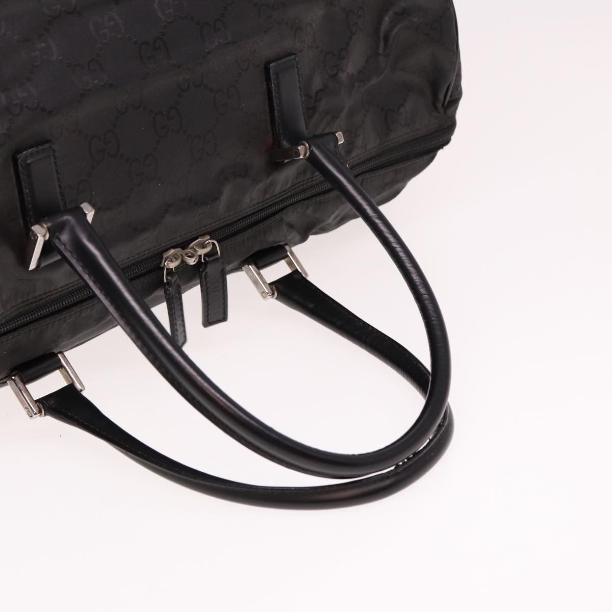 Gucci Gg Pattern Black Synthetic Travel Bag (Pre-Owned) Size ONE SIZE - 10 Thumbnail