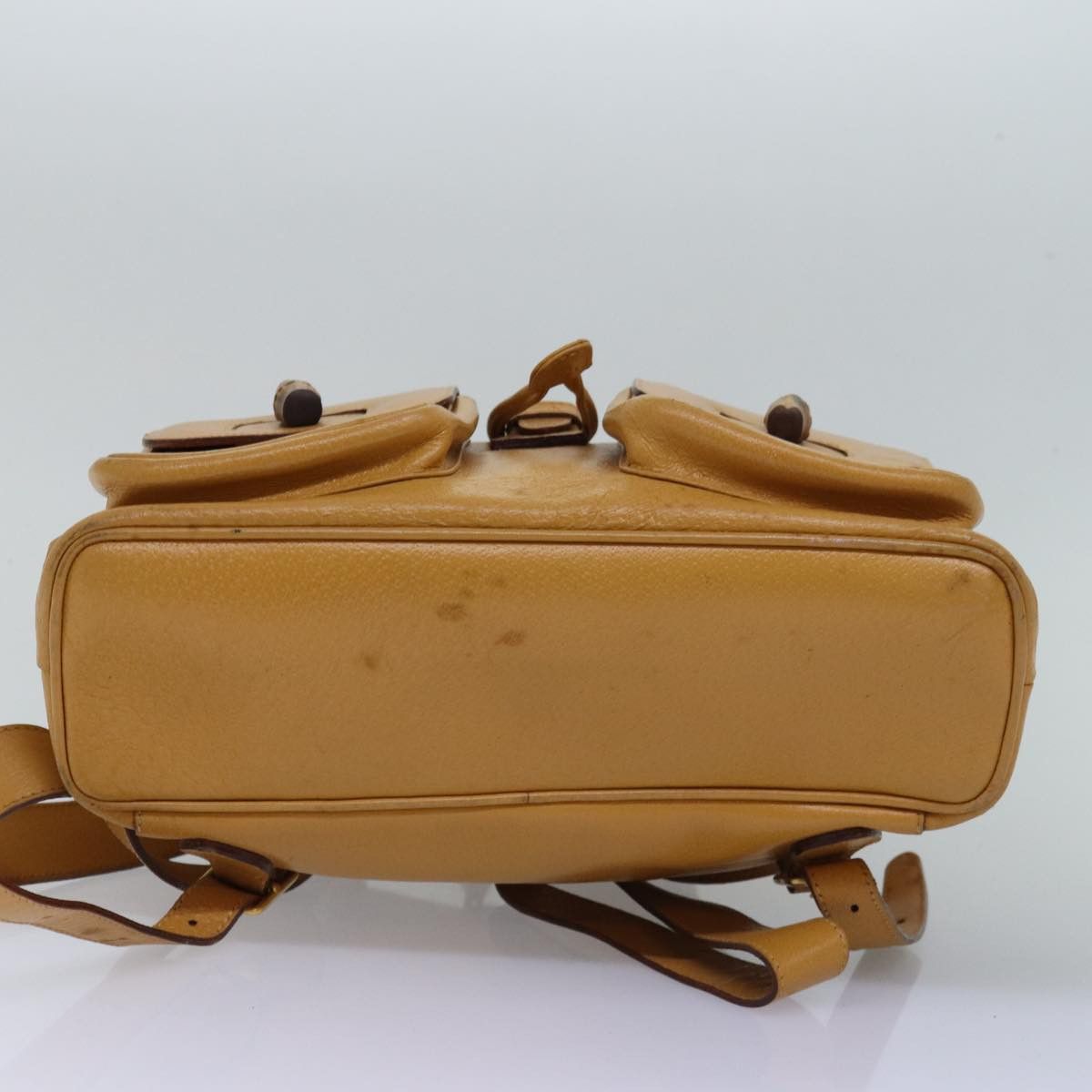 Gucci Bamboo Yellow Leather Backpack Bag (Pre-Owned) Size ONE SIZE - 3 Thumbnail