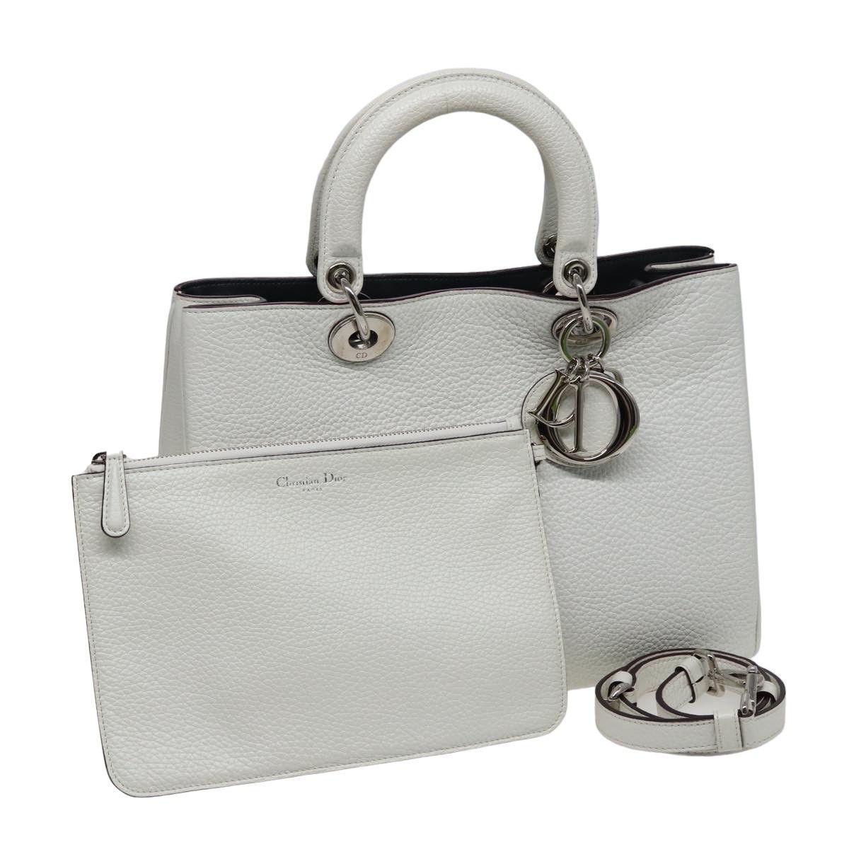 Dior issimo White Leather Handbag (Pre-Owned) Size ONE SIZE - 8 Thumbnail