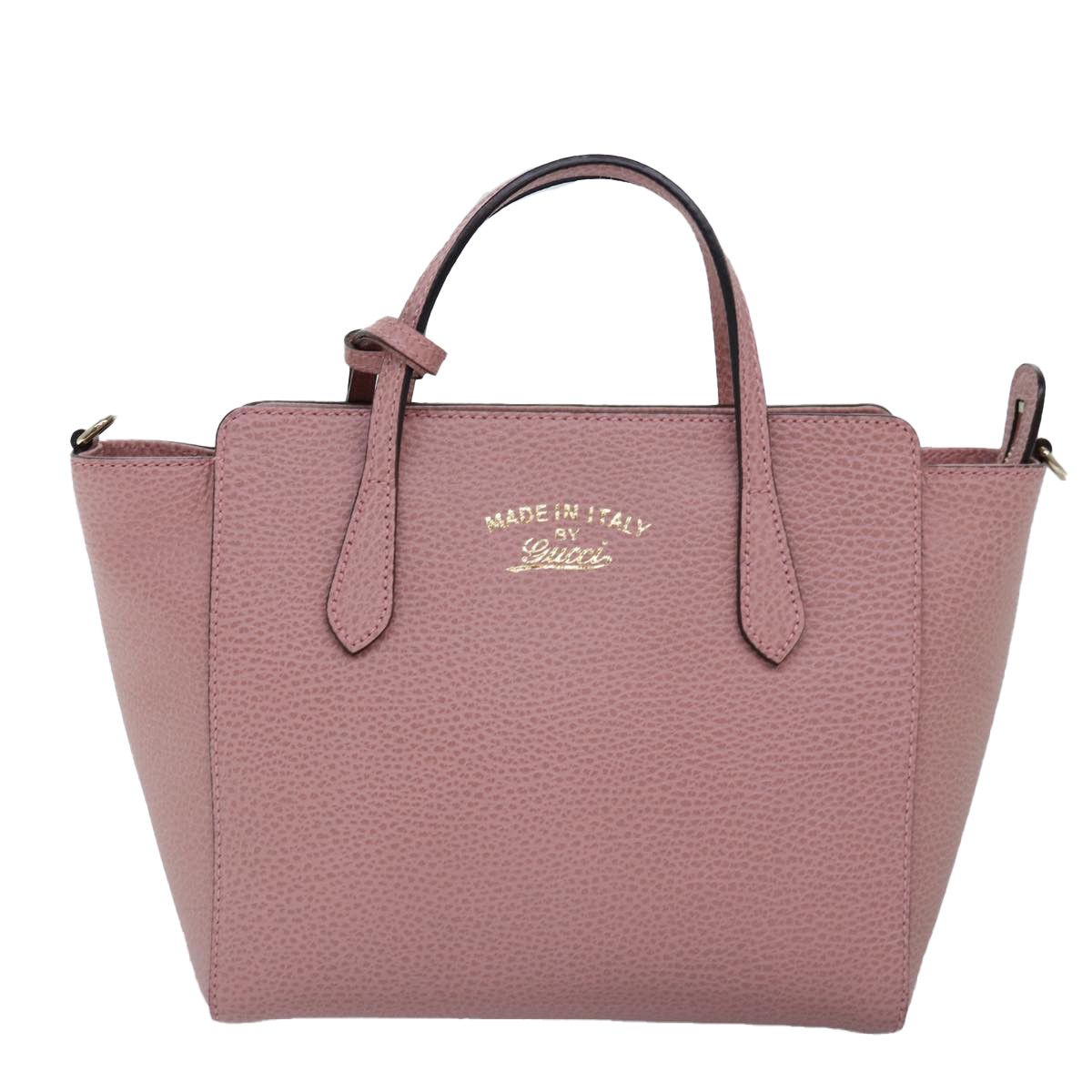 Gucci Pink Leather Handbag (Pre-Owned) Size ONE SIZE - 10 Thumbnail