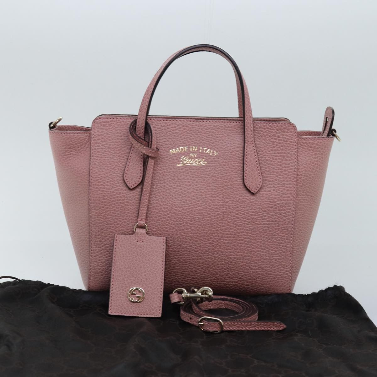 Gucci Pink Leather Handbag (Pre-Owned) Size ONE SIZE - 9 Thumbnail