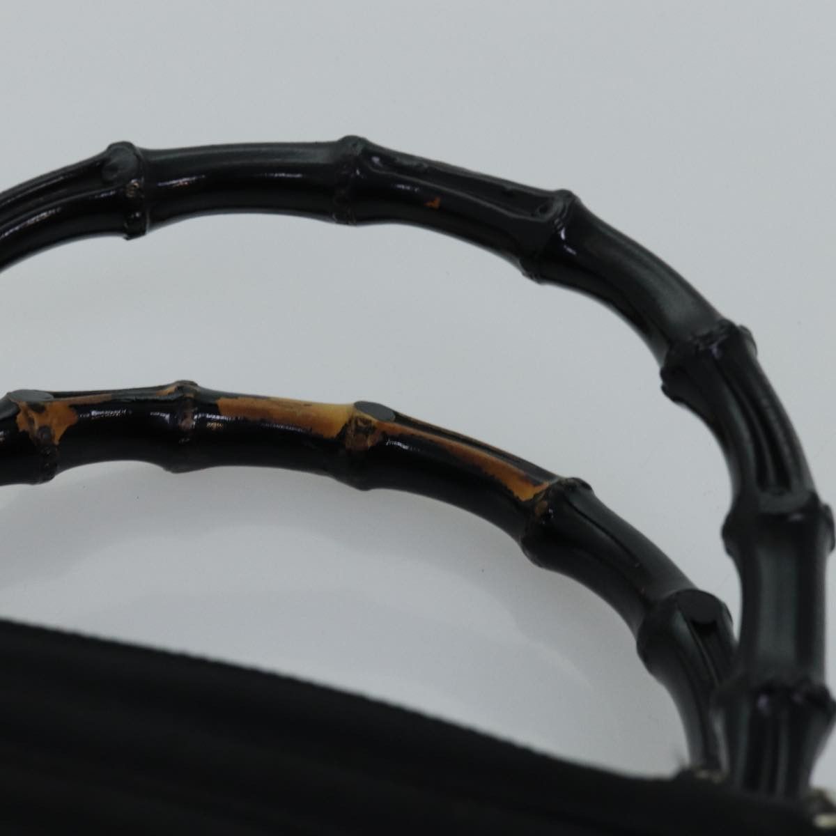 Gucci Bamboo Black Synthetic Handbag (Pre-Owned) Size ONE SIZE - 13 Thumbnail